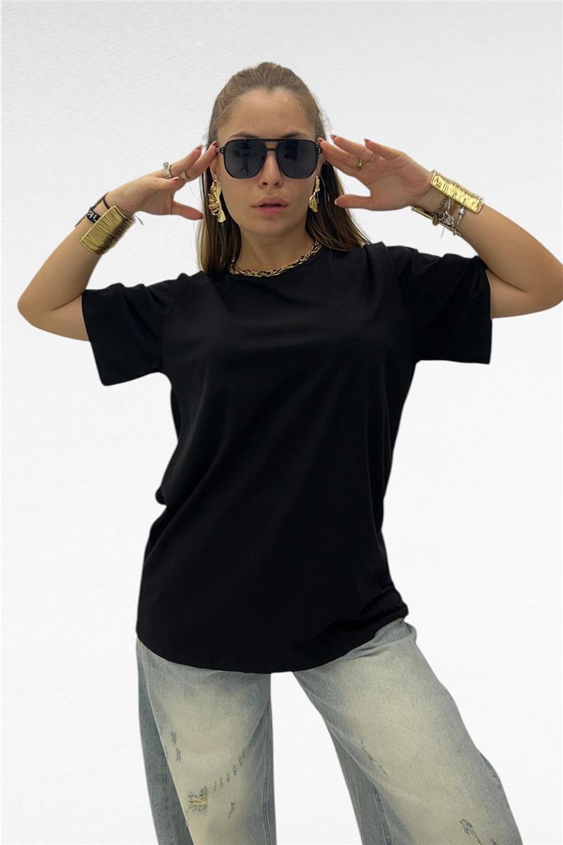 maglia over mezza manica girocollo